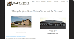 Desktop Screenshot of maranathafreelutheran.com